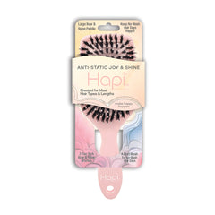 Hapi - Anti Static Joy & Shine - Boar Paddle Brush Large